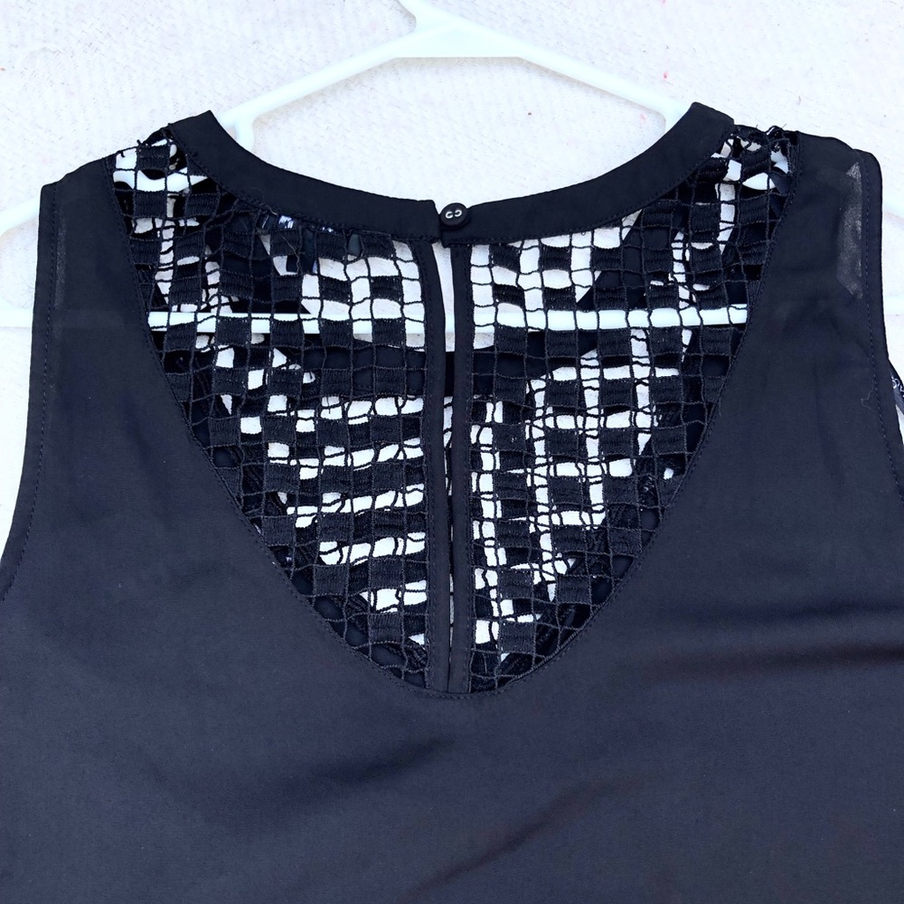 Black sheer XOXO top - Picture 3 of 6
